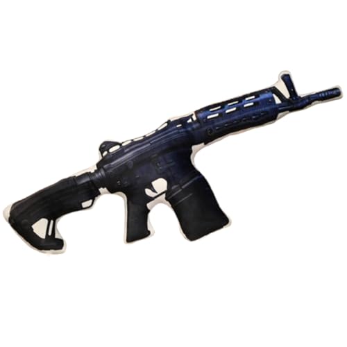 champracer Hug Soft Tactical Revolver Gun Kissen,3D realistische Plüschtierpistole,Dekokissen Weiches Cartoon-Plüsch-Schlafkissen für Kinder (M416 neues Modell) von champracer