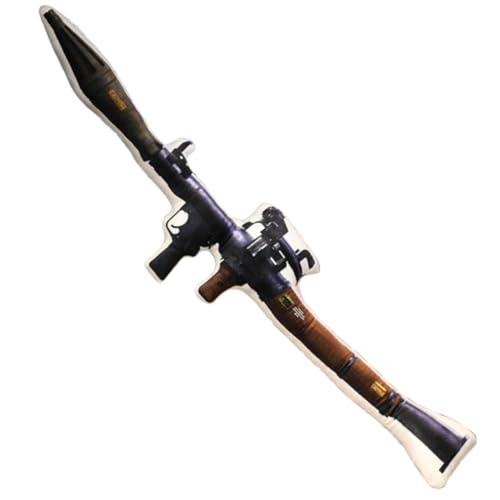 champracer Hug Soft Tactical Revolver Gun Kissen,3D realistische Plüschtierpistole,Dekokissen Weiches Cartoon-Plüsch-Schlafkissen für Kinder (RPG) von champracer