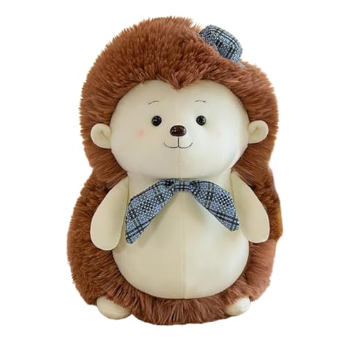 champracer Igel Kuscheltier, Simulation Igel Plüschpuppe, Weiches Flauschiges Plush Toy, Cartoon Igel plüschtier, Geschenk für Kinder, Mädchen und Jungen (50 cm,Blauer Hut) von champracer