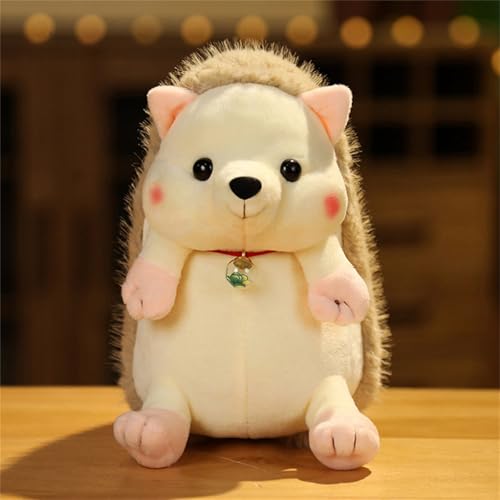 champracer Igel Stofftier, Plüschigel, Igel Kuscheltier Klein, Cute Hedgehog Plush Doll, Plüschpuppen für Jungen und Mädchen (Light Curry, 15 cm) von champracer