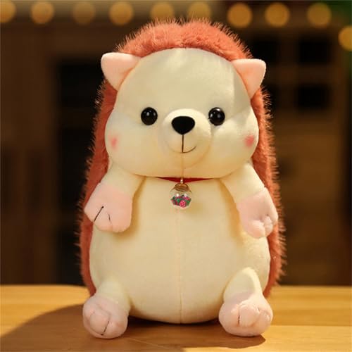 champracer Igel Stofftier, Plüschigel, Igel Kuscheltier Klein, Cute Hedgehog Plush Doll, Plüschpuppen für Jungen und Mädchen (Red, 15 cm) von champracer