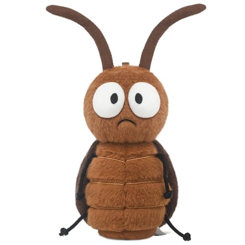 champracer Kakerlaken Plüschtier 24cm Kakerlaken Kuscheltier Klein Insekten Plüschtier Süße Plüsch Kakerlakenpuppe Flauschiger Stofftier zum Spielen & Kuscheln Geburtstagsgeschenk für Kinder von champracer