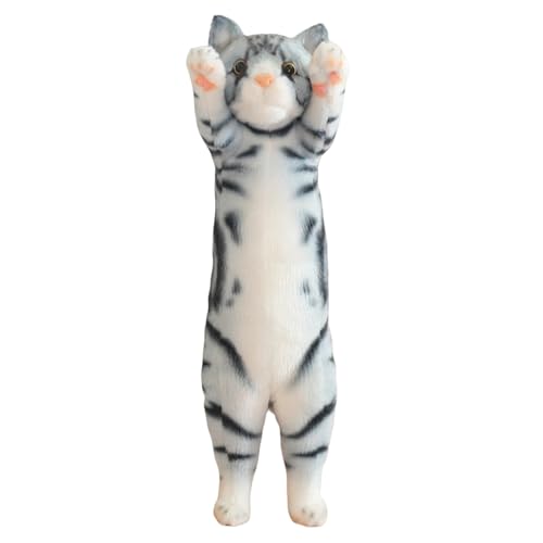 champracer Katze Kuscheltier Katze Plüschtier Stehend Simulation Kurzhaar Nette Katze Puppe Süßes Katze Spielzeug Geschenk für Kinder Jeglichen Alters (58cm,B) von champracer