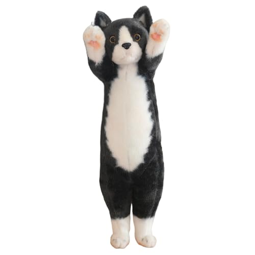 champracer Katze Kuscheltier Katze Plüschtier Stehend Simulation Kurzhaar Nette Katze Puppe Süßes Katze Spielzeug Geschenk für Kinder Jeglichen Alters (58cm,C) von champracer