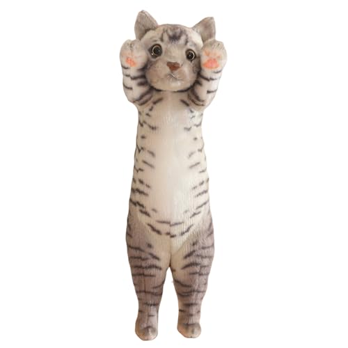 champracer Katze Kuscheltier Katze Plüschtier Stehend Simulation Kurzhaar Nette Katze Puppe Süßes Katze Spielzeug Geschenk für Kinder Jeglichen Alters (58cm,D) von champracer