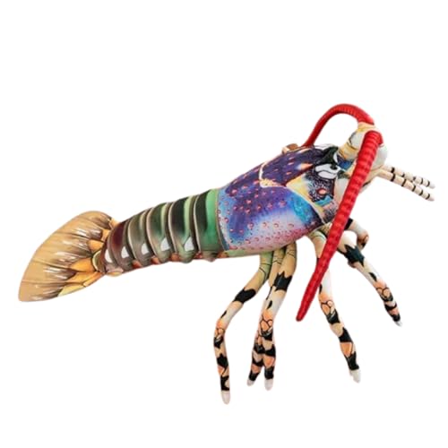 champracer Kreative Plüsch Puppe Hummer, Hummer Stofftier,Realistisches Hummer Plüschtier,Kuscheltier, Stofftier Plüschtier, kuscheltiere Hummer Geschenke Für Kinder, Jungen, Mädchen (blau,78cm) von champracer
