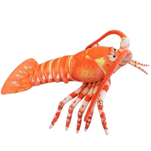 champracer Kreative Plüsch Puppe Hummer, Hummer Stofftier,Realistisches Hummer Plüschtier,Kuscheltier, Stofftier Plüschtier, kuscheltiere Hummer Geschenke Für Kinder, Jungen, Mädchen (rot,78cm) von champracer