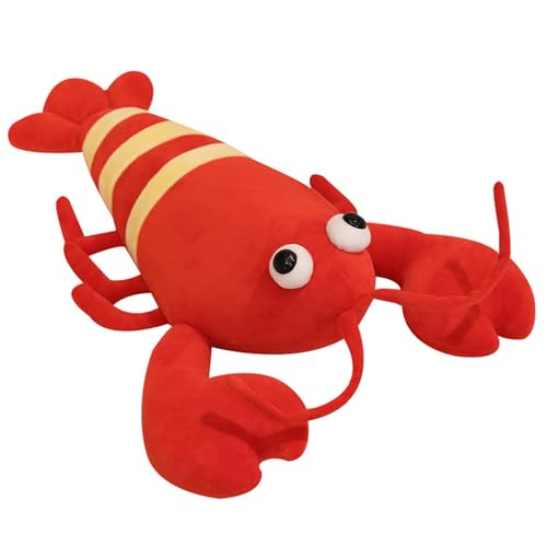 champracer Kreative Plüsch Puppe Hummer, Kuscheltier, Stofftier für Dekoration und Halloween Partys Niedliches aus Kindersicheren Materialien (Rot,35cm) von champracer