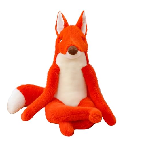 champracer Krokodil Kuscheltier Fuchs Plüschtier Krokodil Stofftier Plüsch-Fuchs Niedliches Plüschtier zum Kuscheln & Spielen Geschenk für Kinder (32cm,Fuchs) von champracer