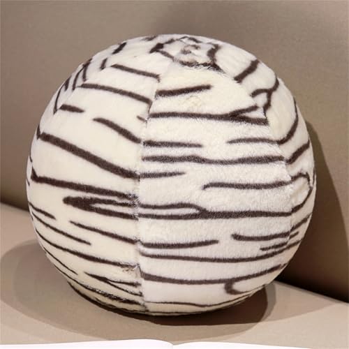 champracer Kugelkissen, Ball plüschtier, Nordische runde Wurfkissen, Plüsch Ball Dekokissen, Runde Plüschkissen für Couch, Sofa, Schlafzimmer (30 * 30 cm,Beige) von champracer