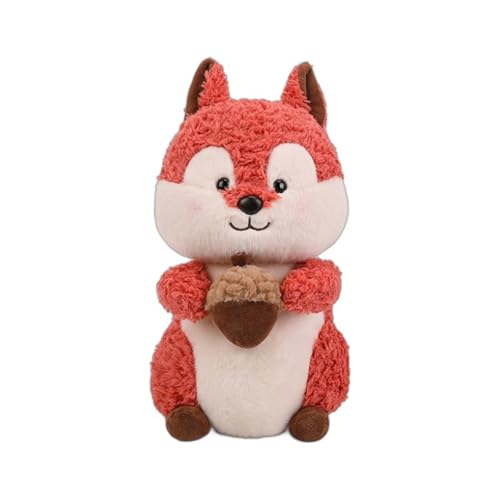 champracer Kuscheltier,Eichhörnchen-Plüschtier, Eichhörnchen-Plüschtier Niedliche Eichhörnchen Puppe pelziges Eichhörnchenspielzeug für die RaumdekorationEichhörnchen (38 cm,Rosa) von champracer