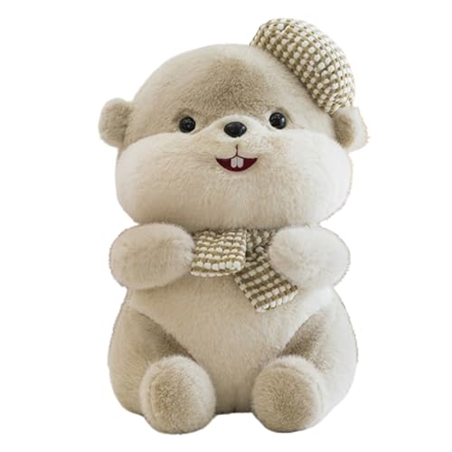 champracer Kuscheltier Biber 45cm liegend braun Nager Plüschbiber,Niedliches Stofftier Plüsch Puppe Superweich Plüschtier zum Kuscheln und Spielen,für Mädchen, Jungen, tolle Geschenkide (B) von champracer