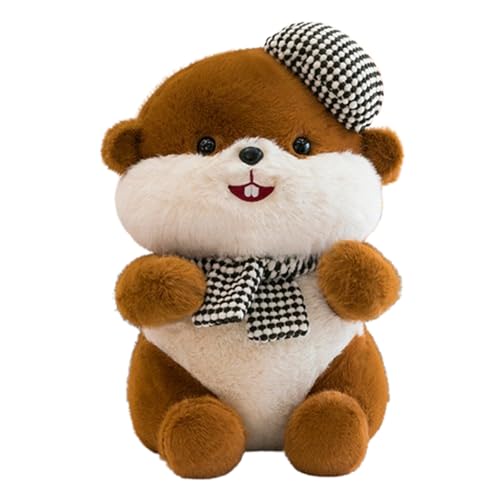champracer Kuscheltier Biber 45cm liegend braun Nager Plüschbiber,Niedliches Stofftier Plüsch Puppe Superweich Plüschtier zum Kuscheln und Spielen,für Mädchen, Jungen, tolle Geschenkide (C) von champracer