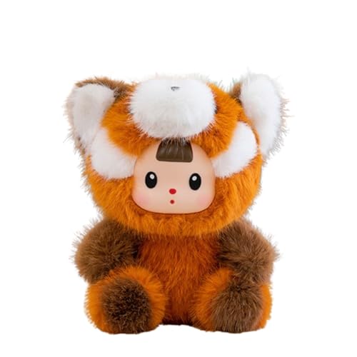 champracer Kuscheltier Dinosaurier Grün, Sammelspielzeug für Desktop Ornamente,Kuscheltier Fuchs,Stofftier Dinosaurier, Flauschiger Stofftier zum Spielen, Spielzeug Geburtstagsgeschenk (17cm,Fuchs) von champracer