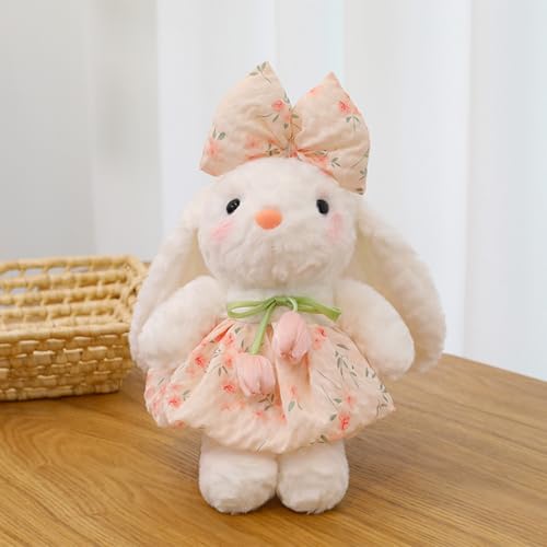 champracer Kuscheltier Hase Plüschhase im Rock Flauschiges Stofftier zum Kuscheln und Spielen Hase Stofftier Geschenke für Kinder (55cm,Rosa) von champracer