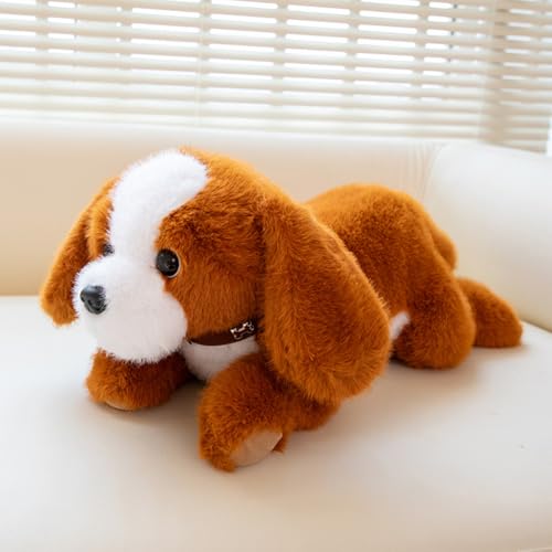 champracer Kuscheltier Hund Simuliertes Tier Hund Plüschtier Plüsch Hund Plüschhund Puppe Stofftier Hund Geschenke für Jungen Mädchen (60cm,Beagle) von champracer
