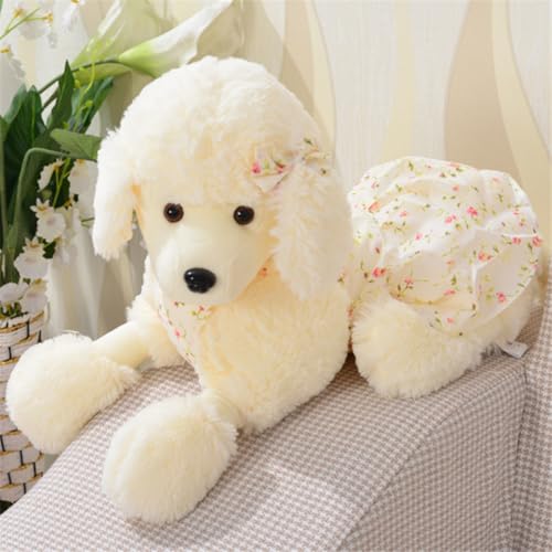 champracer Kuscheltier Hund Teddy Pudel Plüschtier Flauschiger Stofftier zum Spielen & Kuscheln Geburtstagsgeschenk für Kinder (55cm) von champracer