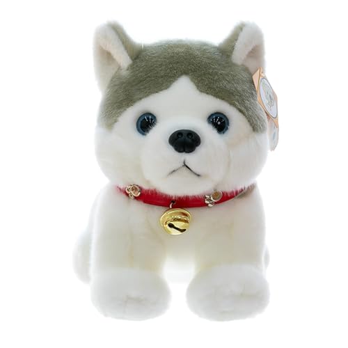 champracer Kuscheltier Husky 27cm Plüschtier Hund Stofftier Plüschhusky,Husky Stofftier Kuscheltier,Süßes Stofftier mit Kunststoffaugen,Kinder, Jungen & Mädchen (21cm) von champracer