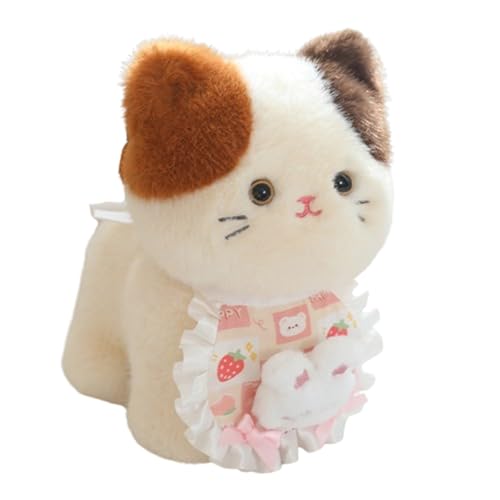 champracer Kuscheltier Katze Lebensecht, Simulation Kurzhaar Nette Katze Puppe Kuscheltier Katze Lebensecht Katze Plüschtier,Heimdekoration Geschenk für Kinder Katze supersüße (20cm,B) von champracer