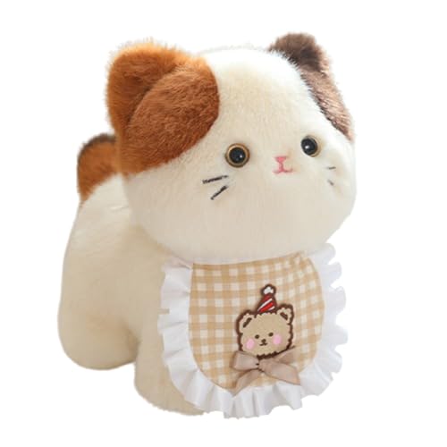 champracer Kuscheltier Katze Lebensecht, Simulation Kurzhaar Nette Katze Puppe Kuscheltier Katze Lebensecht Katze Plüschtier,Heimdekoration Geschenk für Kinder Katze supersüße (20cm,C) von champracer