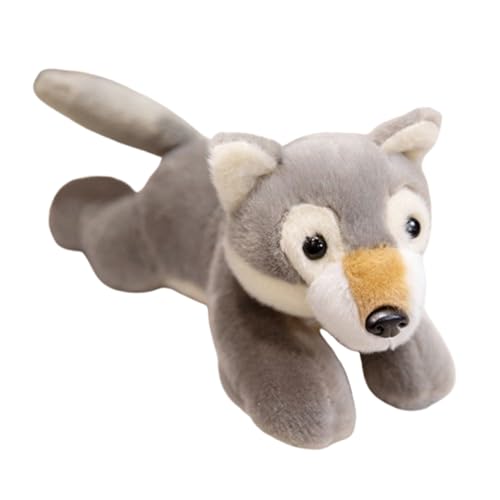 champracer Kuscheltier Löwe 25 cm,Realistische Löwe Tiger,Leopard Plüschtier,Plüsch Spielzeug Plüschtier für Kinder und Baby, Flauschiger Spielzeug Geschenk für Kinder (22cm,Husky) von champracer