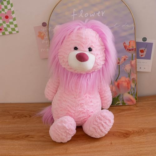 champracer Kuscheltier Löwe Kuscheltier Rosa Löwe Plüschtier Süßes Plüsch Tier Plüschtier, Plüsch Geschenk für Kinder Jungen & Mädchen, Soft Cuddly Friends (50 cm,Rosa) von champracer
