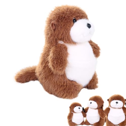 champracer Kuscheltier Otter Plüschtier, Superweiche Seeotter Puppe, Süßes Otter Spielzeug Kleines Kuscheltier Zum Kuscheln & Spielen Plüsch Stofftierpuppe, Otter Geschenk Erwachsene,Kinder (40 cm) von champracer