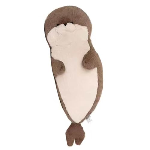 champracer Kuscheltier Robbe Plüschtier Kinder Kawaii Seehund Spielzeug Wurfkissen Stofftier,Süße Plüsch Puppe Kissen Geburtstag Festival Geschenke für Kinder Freunde und Familie (Braun,90cm) von champracer