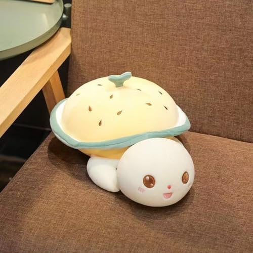 champracer Kuscheltier Schildkröte Plüsch-Schildkröte Flauschiges Schildkröte Stofftier zum Kuscheln & Spielen Geschenk für Kinder Jungen Mädchen (50cm,Gelb) von champracer