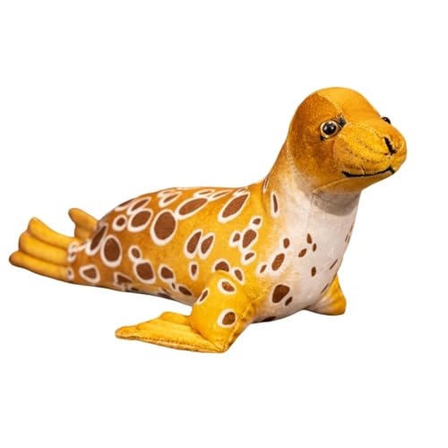 champracer Kuscheltier Seehund Robbe Siegel Robbe Plüschtier Meerestier Plüsch Kissen Geschenke Spielzeug für Kinder Jungen und Mädchen (60cm,Braun) von champracer