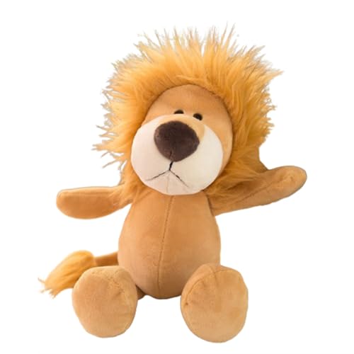 champracer Kuscheltier Tiger 25 cm Plüsch Spielzeug Tiger Plüschtier,Ausgestopftes Tier Spielzeug Waldtierpuppe Aktivitäten,für Kinder und Baby Flauschiger Stofftier zum Spielen (35cm,Löwe) von champracer