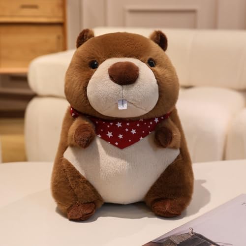 champracer Meerschweinchen Kuscheltier Weiche Meerschweinchen Puppe Kuscheltier Hamster Plüschtier Stofftier Hamster Geschenke für Kinder Jungen Mädchen (30cm,Rot) von champracer