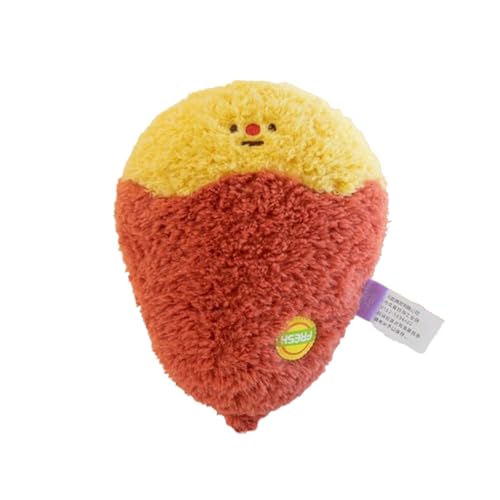 champracer Obst Gemüse Plüschtiere, Niedlichen Obst Gemüse Kuscheltier, zum Spielen und Kuscheln, Weiches Schmusetier für Mädchen, Jungen, Babys (20 cm,Süßkartoffel) von champracer