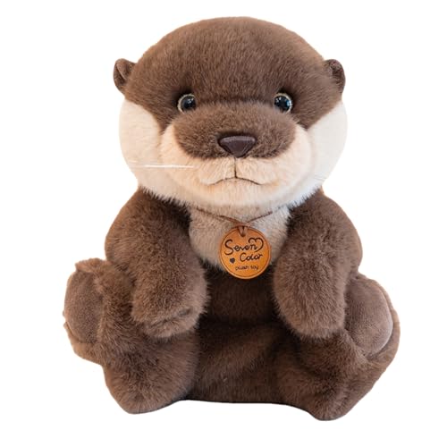 champracer Otter Kuscheltier Otter Plüschtier niedliches Plüschtier Süßes Otter Spielzeug zum Kuscheln zum Kuscheln und Spielen Geschenke für Kinder (36cm,Grau-A) von champracer
