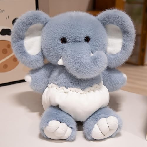 champracer Otter Kuscheltier der eine Windel trägt Otter Plüschtier Plüsch-Elefant Dinosaurier Kuscheltier Süßes Otter Spielzeug zum Kuscheln Plüschtier Spielzeug Geschenk for Kinder (40cm,Elefant-B) von champracer