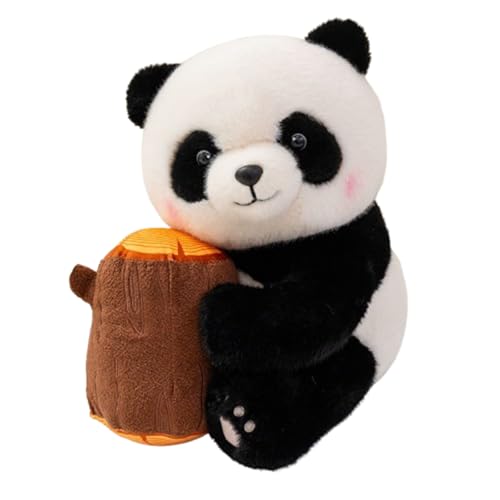 champracer Panda Kuscheltier Stofftier, 25cm Panda Plüsch-Plüschtier, Panda Kuscheltier mit Bambus,Süße Puppe Spielzeug für Kinder,Geschenk Panda Umarmung Spielzeug Schlafkissen (35cm,Stumpf) von champracer