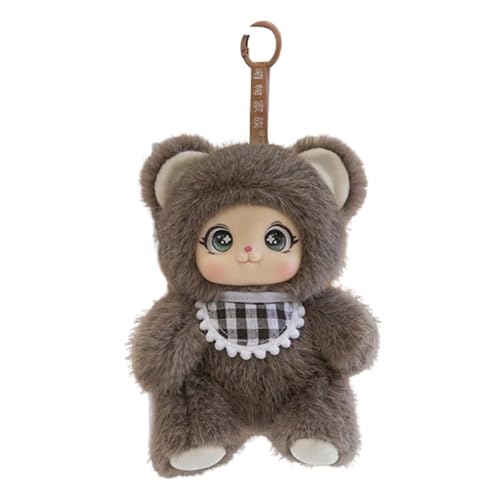 champracer Pferd Kuscheltier, Plüsch Pferd Kämmpferd Spielzeug,Pferd Plüsch Spielzeug Plüschtier Flauschiger Stofftier zum Spielen Gemütliches für Kinder Jungen Mädchen Weiß (18cm,Bär2) von champracer