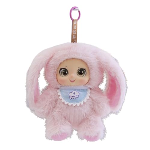 champracer Pferd Kuscheltier, Plüsch Pferd Kämmpferd Spielzeug,Pferd Plüsch Spielzeug Plüschtier Flauschiger Stofftier zum Spielen Gemütliches für Kinder Jungen Mädchen Weiß (18cm,Kaninchen) von champracer