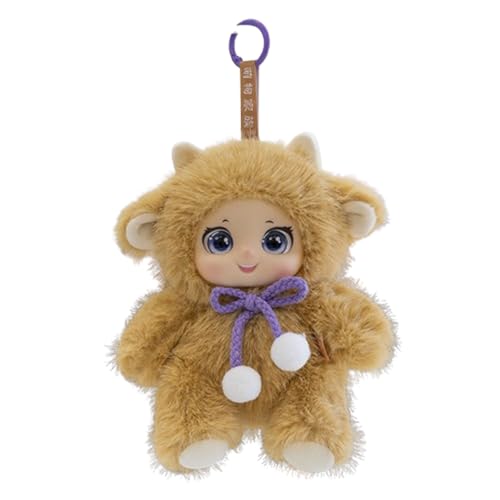 champracer Pferd Kuscheltier, Plüsch Pferd Kämmpferd Spielzeug,Pferd Plüsch Spielzeug Plüschtier Flauschiger Stofftier zum Spielen Gemütliches für Kinder Jungen Mädchen Weiß (18cm,Lamm2) von champracer