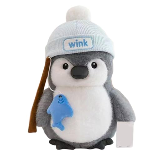 champracer Pinguin Kuscheltier,25cm Pinguin Stofftier Plüschtier Plüsch Spielzeug Plüschtier,Weiches Stofftier Für Kinder, Süßer Pinguin,Pudgy Penguins Plush Für Mädchen Jungen (Angeln,25cm) von champracer