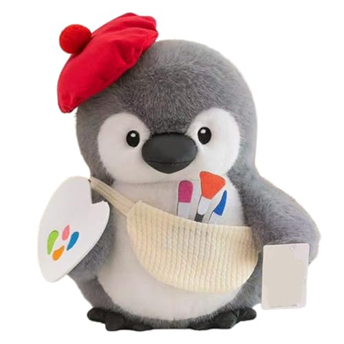 champracer Pinguin Kuscheltier,25cm Pinguin Stofftier Plüschtier Plüsch Spielzeug Plüschtier,Weiches Stofftier Für Kinder, Süßer Pinguin,Pudgy Penguins Plush Für Mädchen Jungen (Maler,30cm) von champracer
