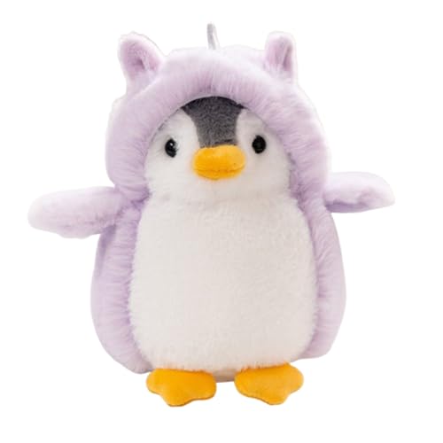 champracer Pinguin Kuscheltier 20 cm Pinguin Stofftier Plüschtier Süße Pinguin Plüsch Spielzeug Plüschpinguin Geschenke für Jungen Mädchen Kinder (Lila) von champracer