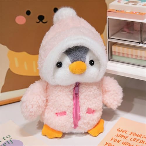 champracer Pinguin Puppe, Pinguin-PlüSchtier, Kuscheltier Pinguin PlüSchtier FüR MäDchen, 25 cm GroßE Stofftier-PlüSchpuppe, Pinguin PlüSchtier Geschenk für MäDchen, Kinder (Rosa) von champracer