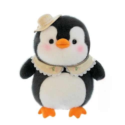 champracer Pinguin Stofftier Plüschtier Pinguin Kuscheltier Süßes Kuscheltier Plüsch Pinguin mit Hut zum Kuscheln & Spielen Plüschtier Pinguin Geschenk für Kinder Jungen Mädchen (45cm) von champracer
