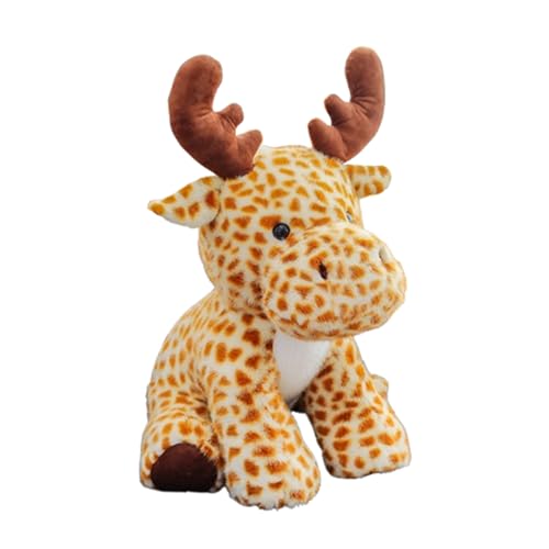champracer Plüsch Rentier, 23 cm Plüsch Rentier Puppen, Niedliche Elchtiere, Plüschtiere Plüschpuppen Plüschtiere, Plüschtiere,Weiche Plüschtiere, Home Decor (23cm,Braun) von champracer