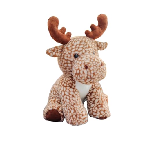champracer Plüsch Rentier, 23 cm Plüsch Rentier Puppen, Niedliche Elchtiere, Plüschtiere Plüschpuppen Plüschtiere, Plüschtiere,Weiche Plüschtiere, Home Decor (45cm,Kaffeefarbe) von champracer