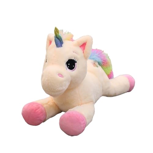 champracer Plüschtier Einhorn großes Plüsch hoch super weiches Einhorn Kissen Einhorn Mädchen dekoriert weiche große Puppe (Rosa,60 cm) von champracer