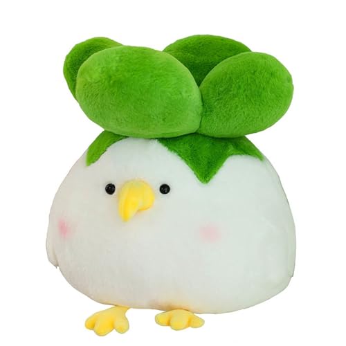 champracer Plüschtier Ente Kuscheltier Birne,Hühner-Puppen,Kuschelweiches Spielzeug Lustiges,Kohlform for Kinder Und Erwachsene Heimdekoration (70cm) von champracer