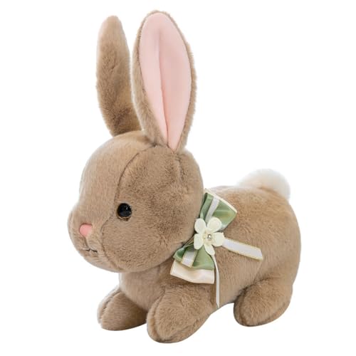 champracer Plüschtier Hase Hase Stofftier Kuscheltier-Hase Kaninchen Plüschtier Flauschiger Stofftier zum Spielen& Kuscheln Geburtstagsgeschenk für Kinder Jungen Mädchen (40cm,Braun) von champracer