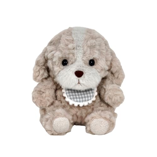 champracer Plüschtier Hund Kuscheltier Stofftier Plüschhund Kuscheltier Hund Hund Puppe Stofftier Geschenke für Jungen Mädchen (17cm,Kaffee) von champracer